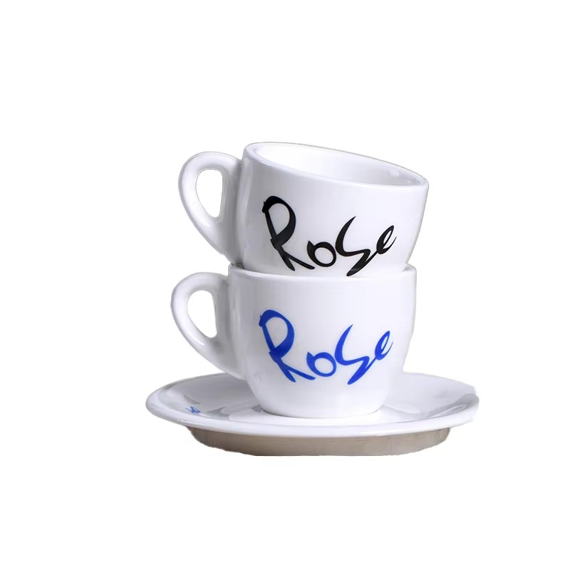 Porcelanasti krožnik za espresso skodelico za darilo v kavarni