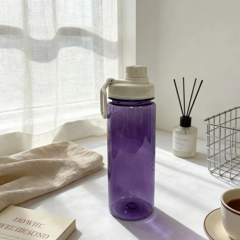 Large Capacity Transparent Plastic Sports Water Bottles