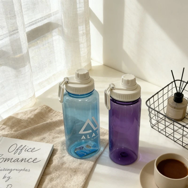 Large Capacity Transparent Plastic Sports Water Bottles