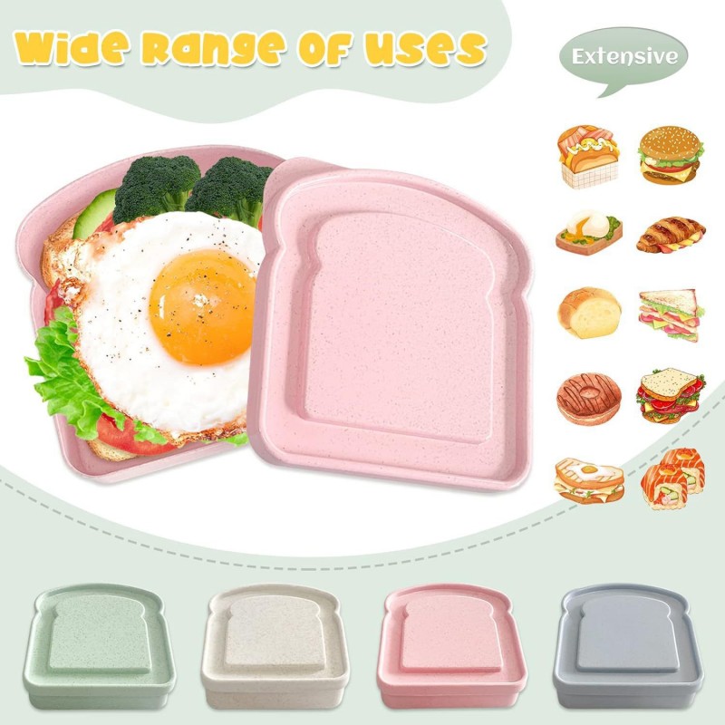 Škatla za kosilo s sendviči iz pšenične slame
